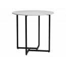 Стол обеденный SIGNAL ALTO II белый мрамор/черный 80